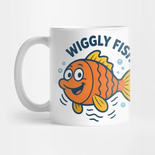 Wiggly Fish – Happy Orange Cartoon Mug